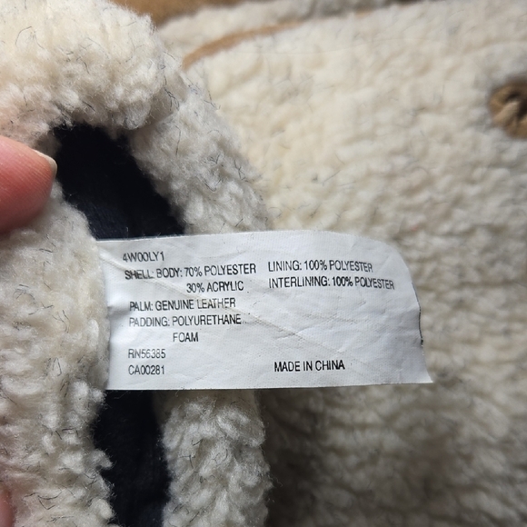 Gordini Wooly-Genuine Leather Palm-Men's Gloves Size XL - Picture 3 of 7